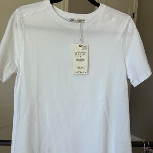 Zara White Tee